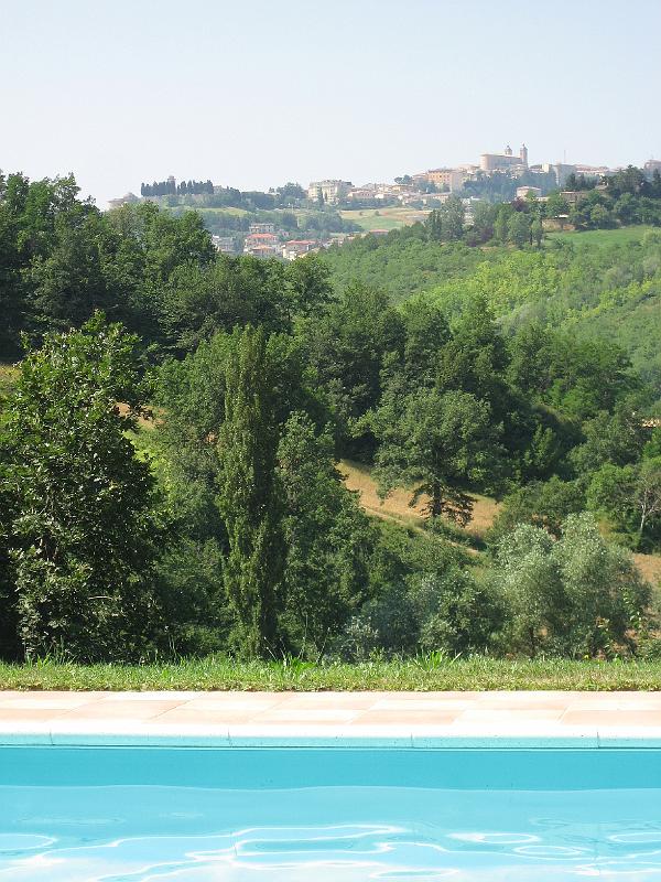Summer - View from pool to Camerino